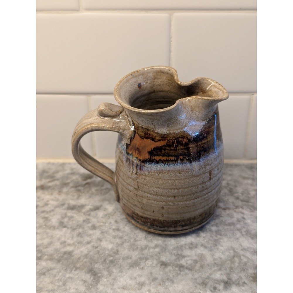 Studio Art Pottery Creamer Pitcher/Vase 4.5 in‎